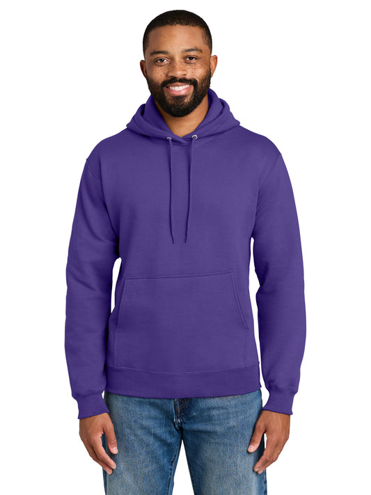 Men's 1-Pocket Fleece Hooded Sweatshirt - PC90H - Purple