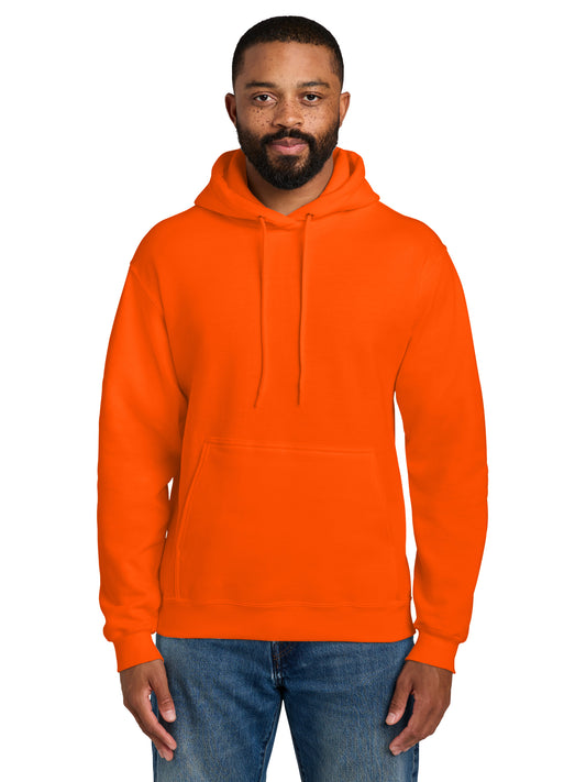 Men's 1-Pocket Fleece Hooded Sweatshirt - PC90H - Safety Orange