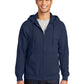 Men's Essential Fleece Full-Zip Hooded Sweatshirt - PC90ZH - Navy