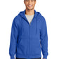 Men's Essential Fleece Full-Zip Hooded Sweatshirt - PC90ZH - Royal