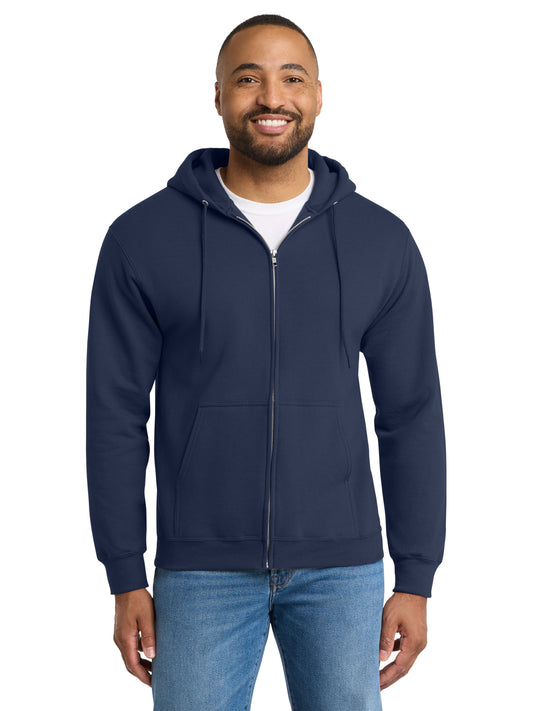 Men's Tall Essential Fleece Full-Zip Hooded Sweatshirt - PC90ZHT - Navy