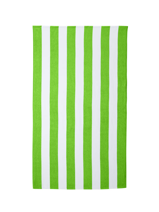 Cabana Stripe Beach Towel - PT43 - Bright Lime