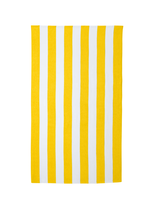 Cabana Stripe Beach Towel - PT43 - Sunflower Yellow