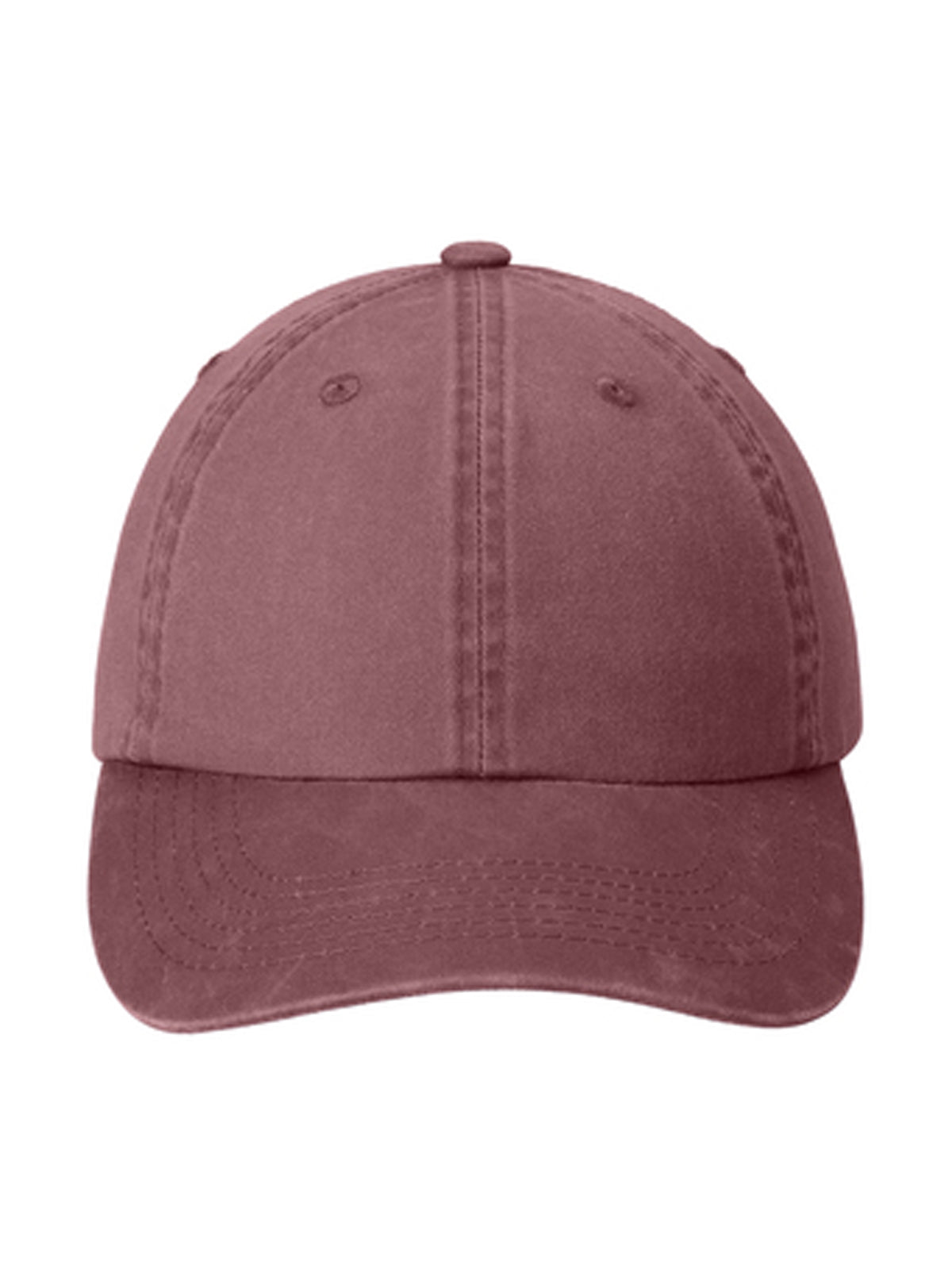 Unisex Garment Washed Cap - PWU - Maroon