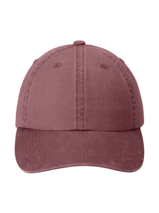 Unisex Garment Washed Cap - PWU - Maroon