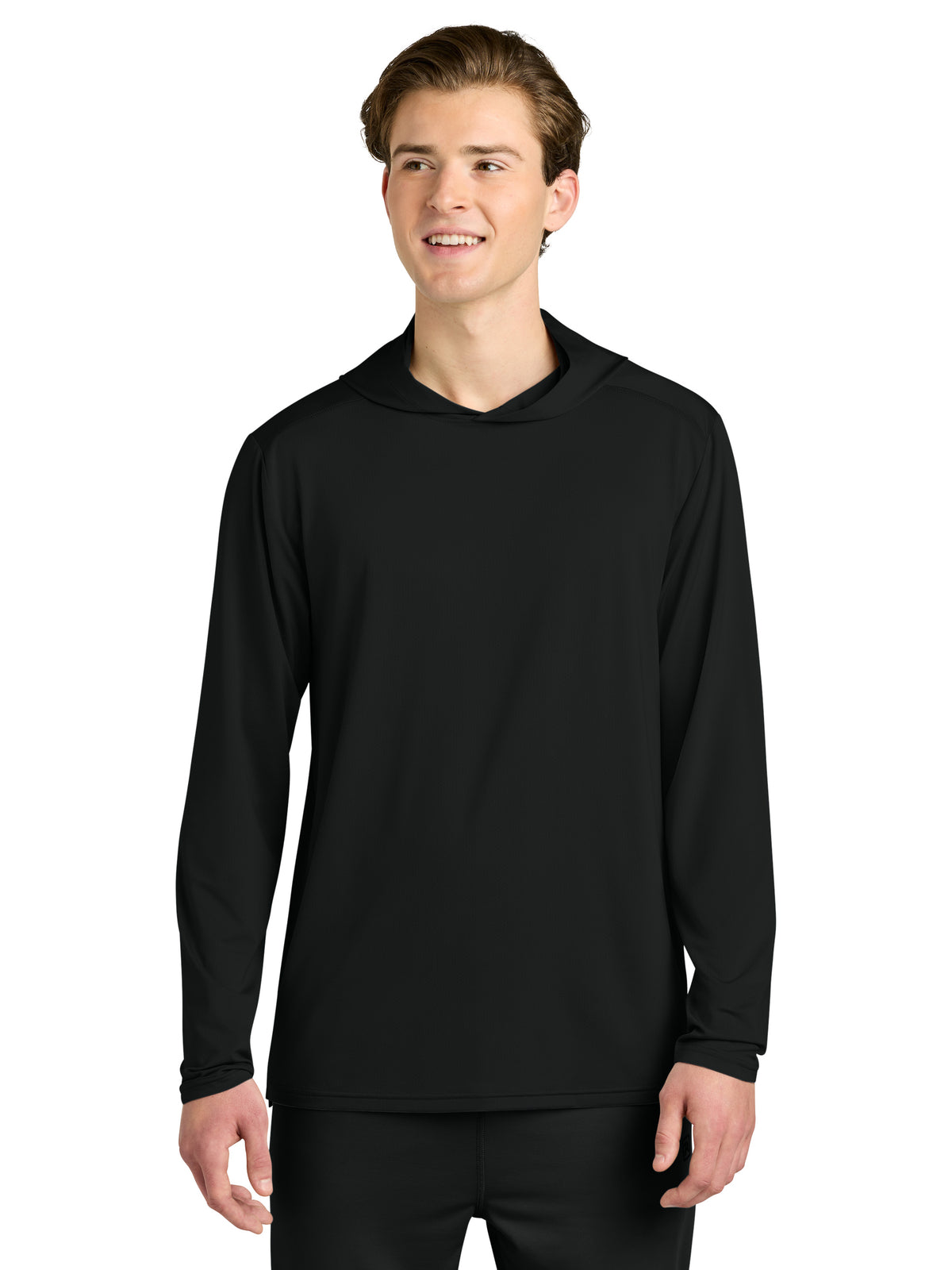 Men's Clutch Long Sleeve Hoodie - RA7110LSH - Black