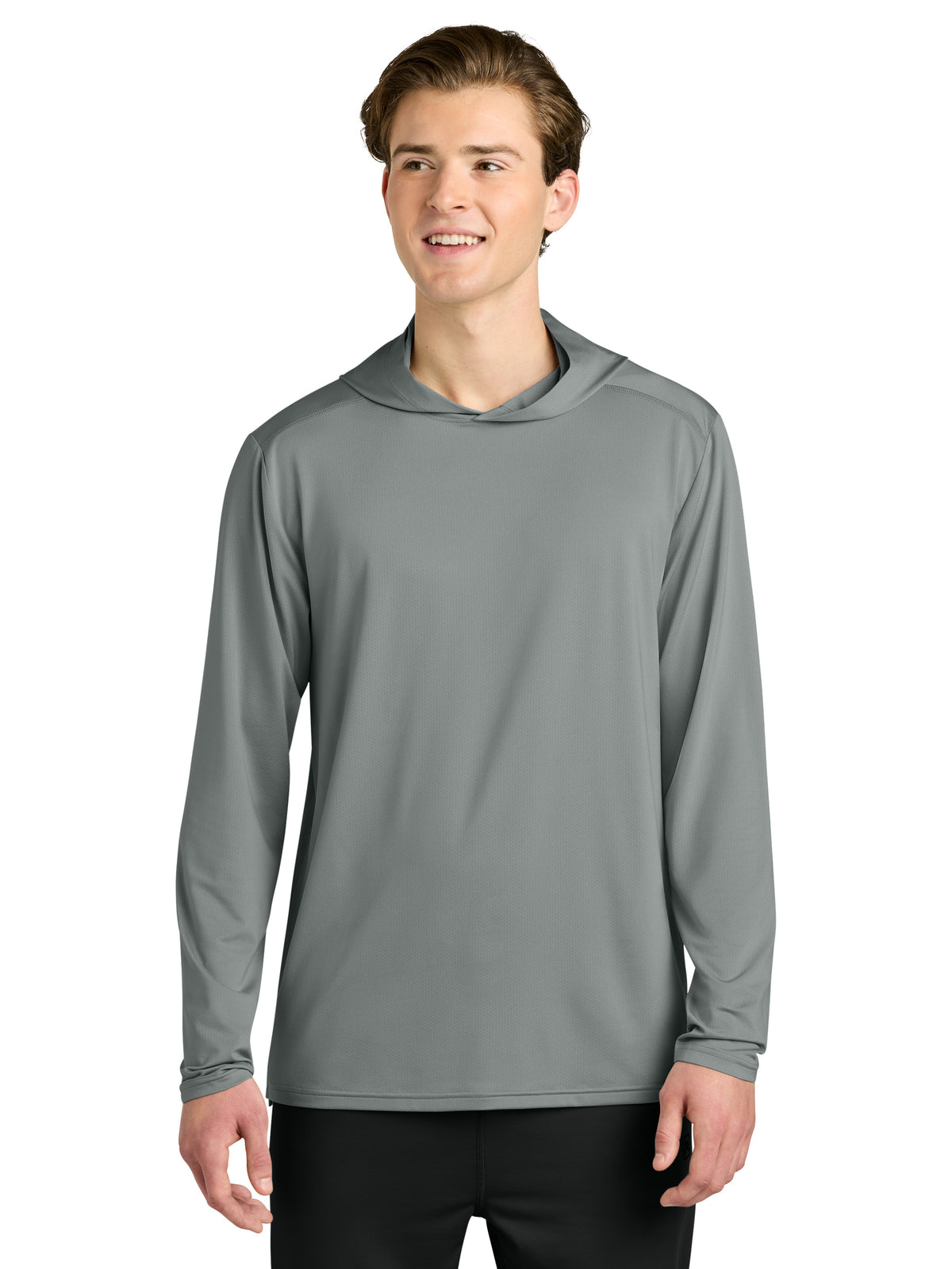 Men's Clutch Long Sleeve Hoodie - RA7110LSH - Grey