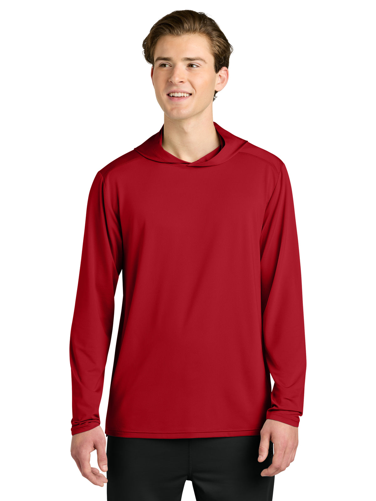 Men's Clutch Long Sleeve Hoodie - RA7110LSH - Red