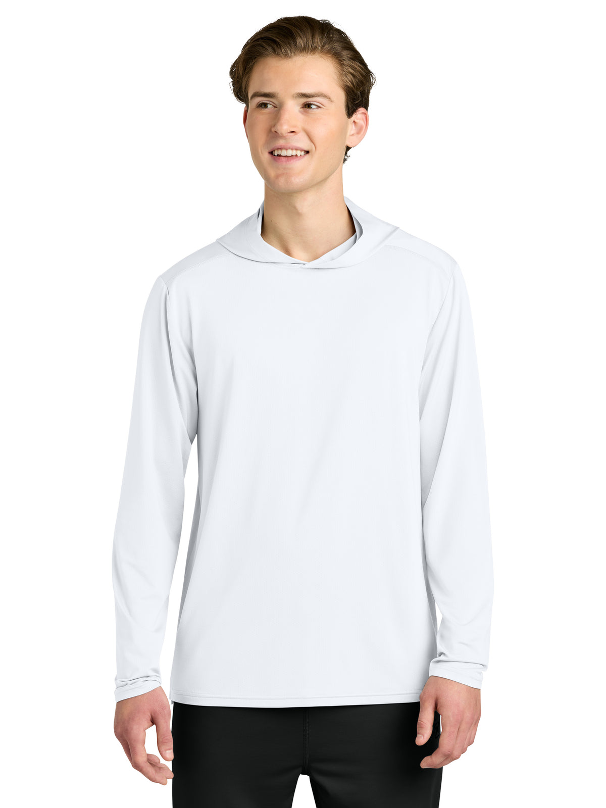 Men's Clutch Long Sleeve Hoodie - RA7110LSH - White