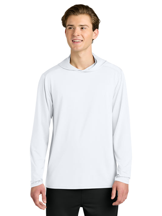 Men's Clutch Long Sleeve Hoodie - RA7110LSH - White