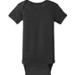 Unisex Infant Short Sleeve Baby Rib Bodysuit - RS4400 - Black