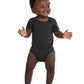 Unisex Infant Short Sleeve Baby Rib Bodysuit - RS4400 - Black