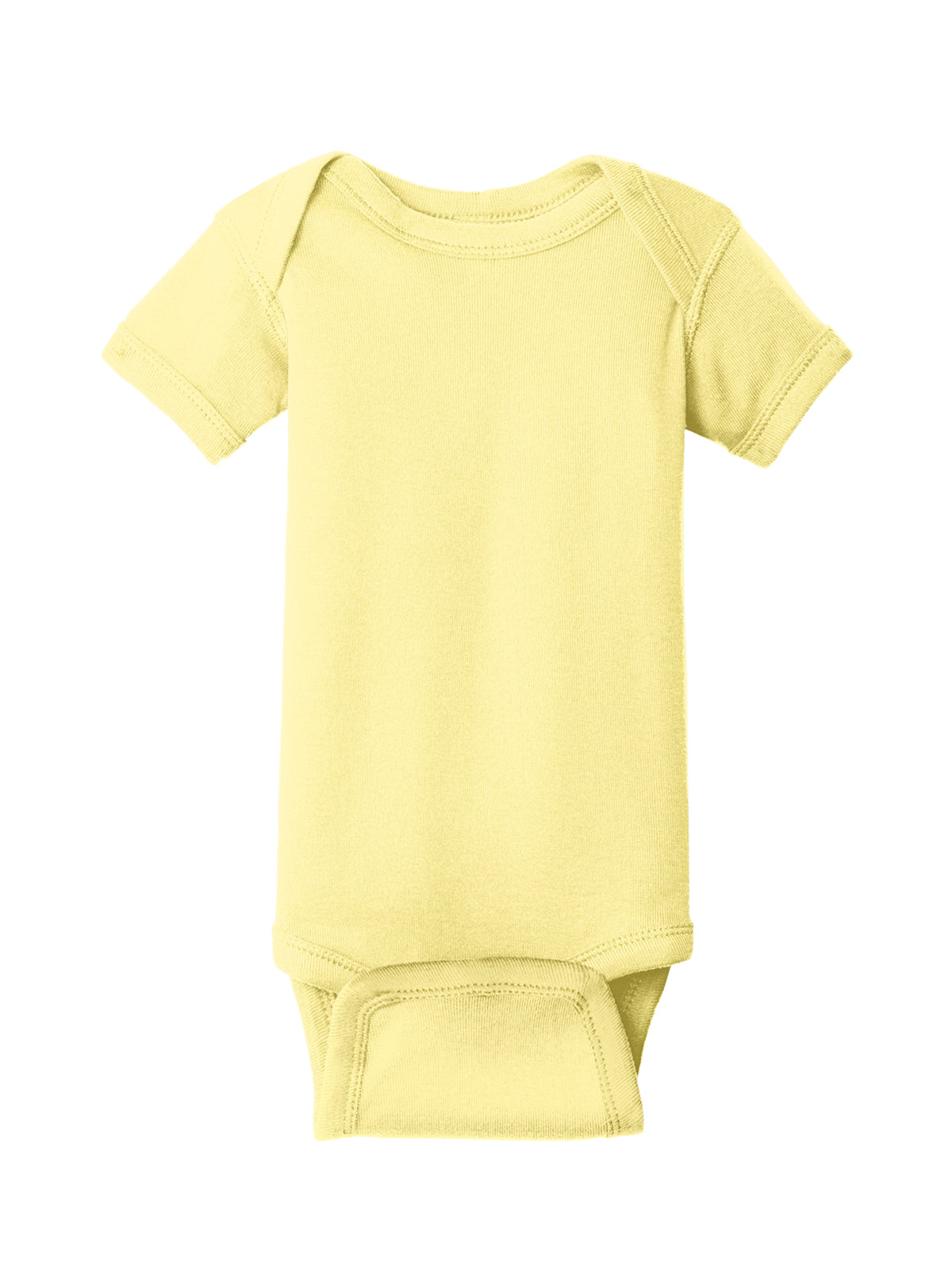 Unisex Infant Short Sleeve Baby Rib Bodysuit - RS4400 - Banana
