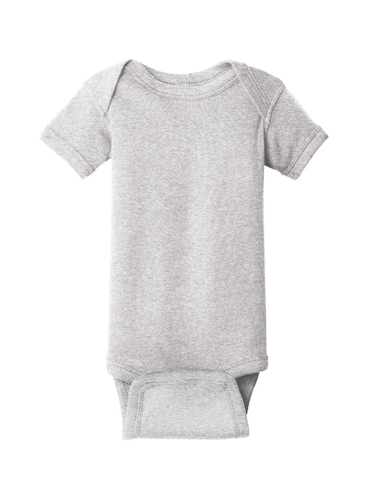 Unisex Infant Short Sleeve Baby Rib Bodysuit - RS4400 - Heather