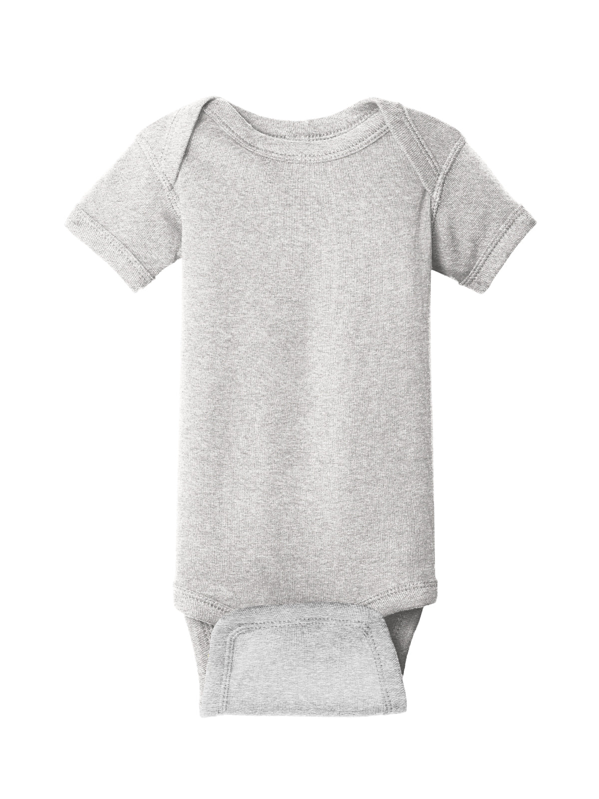 Unisex Infant Short Sleeve Baby Rib Bodysuit - RS4400 - Heather