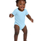 Unisex Infant Short Sleeve Baby Rib Bodysuit - RS4400 - Light Blue