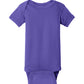 Unisex Infant Short Sleeve Baby Rib Bodysuit - RS4400 - Purple