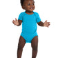 Unisex Infant Short Sleeve Baby Rib Bodysuit - RS4400 - Turquoise