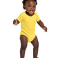 Unisex Infant Short Sleeve Baby Rib Bodysuit - RS4400 - Yellow