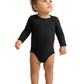 Unisex Infant Long Sleeve Jersey Bodysuit - RS4421 - Black