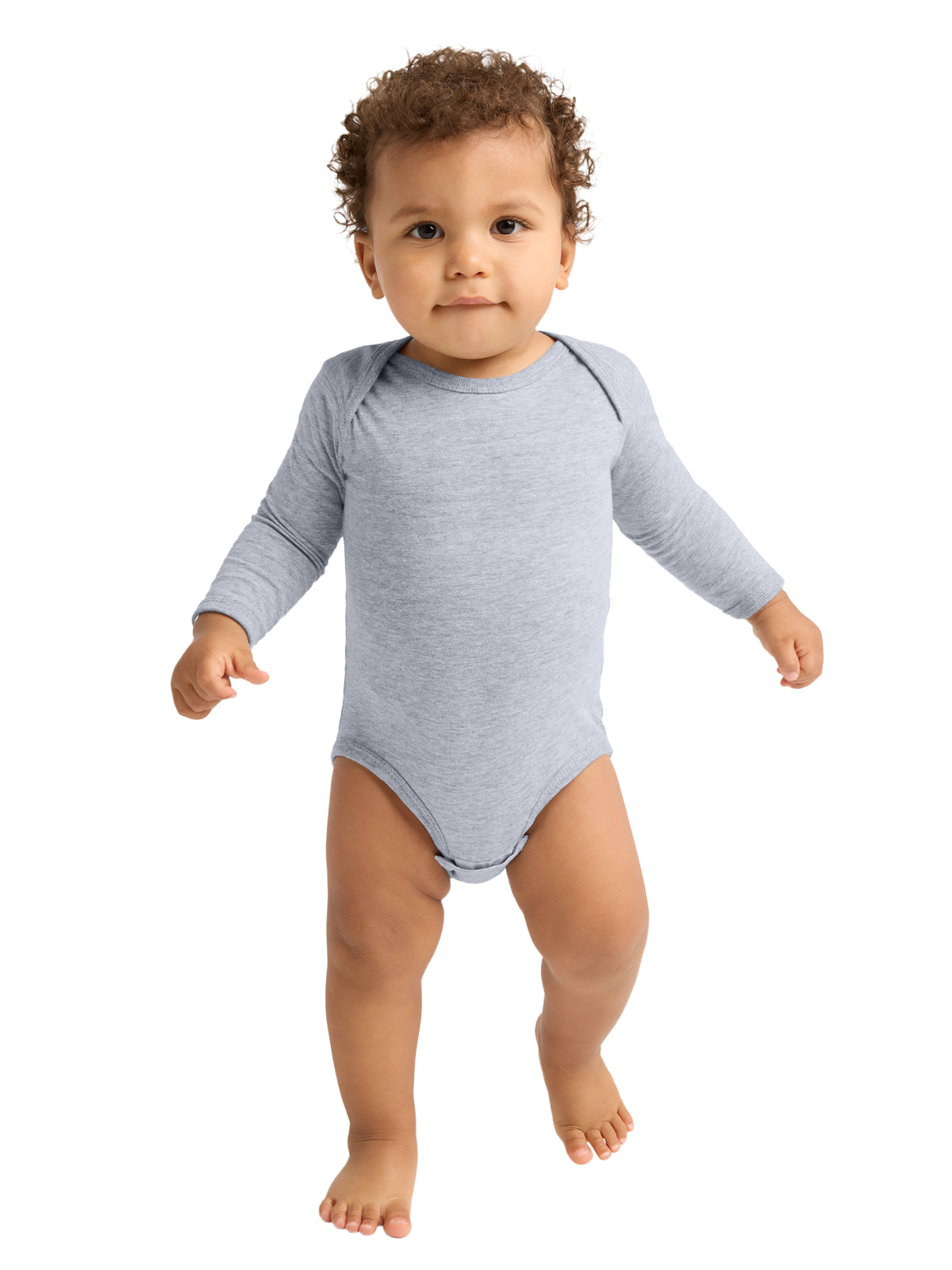 Unisex Infant Long Sleeve Jersey Bodysuit - RS4421 - Heather