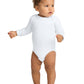 Unisex Infant Long Sleeve Jersey Bodysuit - RS4421 - White