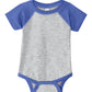 Unisex Infant Baseball Fine Jersey Bodysuit - RS4430 - Vintage Heather/Vintage Royal