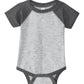 Unisex Infant Baseball Fine Jersey Bodysuit - RS4430 - Vintage Heather/Vintage Smoke
