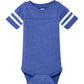 Unisex Infant Football Fine Jersey Bodysuit - RS4437 - Vintage Royal/Blended White