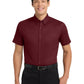 Men's Short Sleeve Easy Case Shirt - S508 - Burgundy/Light Stone
