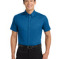 Men's Short Sleeve Easy Case Shirt - S508 - Strong Blue