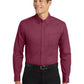 Men's Easy Care Shirt - S608 - Burgundy/Light Stone