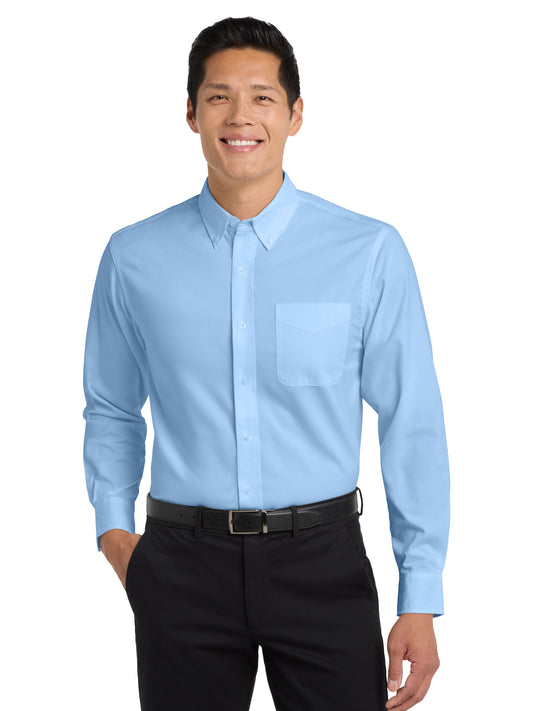 Men's Easy Care Shirt - S608 - Light Blue/Light Stone