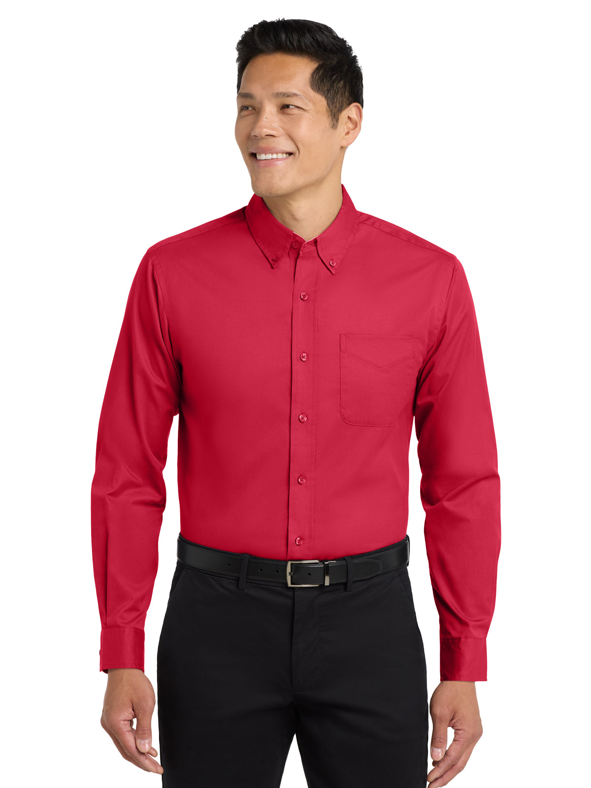 Men's Easy Care Shirt - S608 - Red/Light Stone