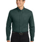Men's Long Sleeve Easy Case Shirt - S608ES - Dark Green/Navy