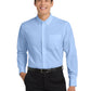 Men's Long Sleeve Easy Case Shirt - S608ES - Light Blue/Light Stone