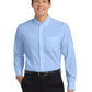 Men's Long Sleeve Easy Case Shirt - S608ES - Light Blue/Light Stone
