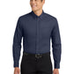 Men's Long Sleeve Easy Case Shirt - S608ES - Navy/Light Stone
