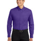 Men's Long Sleeve Easy Case Shirt - S608ES - Purple/Light Stone