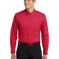 Men's Long Sleeve Easy Case Shirt - S608ES - Red/Light Stone