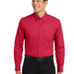 Men's Long Sleeve Easy Case Shirt - S608ES - Red/Light Stone
