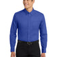 Men's Long Sleeve Easy Case Shirt - S608ES - Royal/Classic Navy