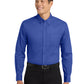 Men's Long Sleeve Easy Case Shirt - S608ES - Royal/Classic Navy