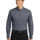 Men's Long Sleeve Easy Case Shirt - S608ES - Steel Grey/Light Stone