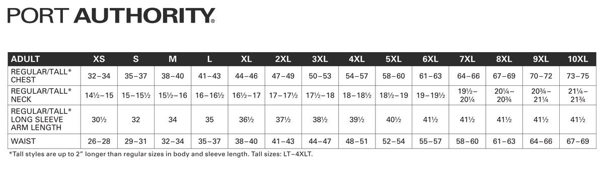SIZECHART