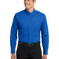 Men's Long Sleeve Easy Case Shirt - S608ES - Strong Blue