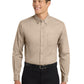 Men's Long Sleeve Easy Case Shirt - S608ES - Stone