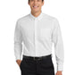 Men's Long Sleeve Easy Case Shirt - S608ES - White/Light Stone