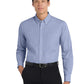 Men's Plaid Pattern Easy Care Shirt - S639 - Navy