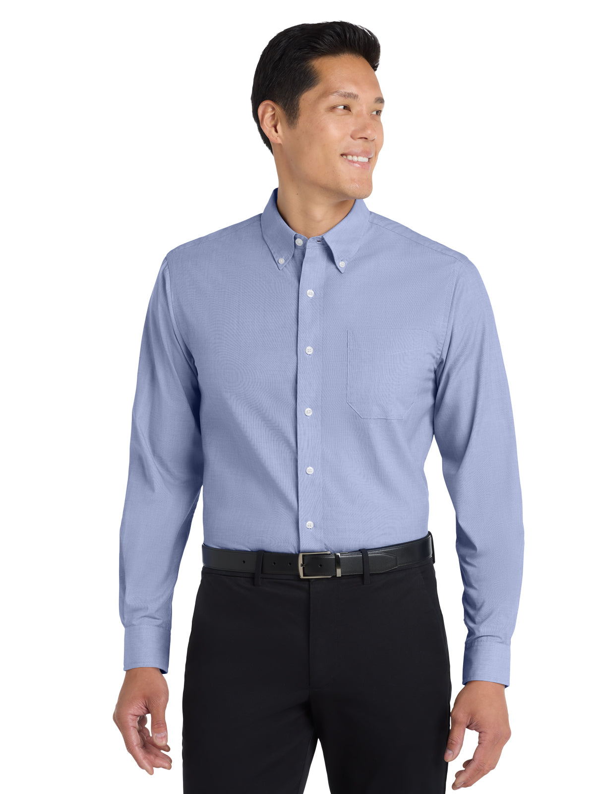 Men's Crosshatch Easy Care Shirt - S640 - Chambray Blue